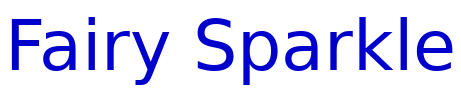 Fairy Sparkle шрифт